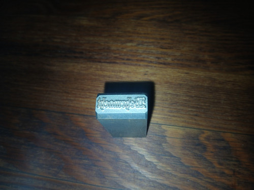 Schlagstempel schriftzug - schlagstempel,